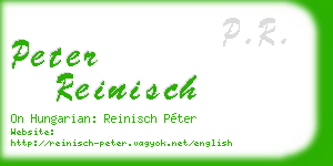 peter reinisch business card